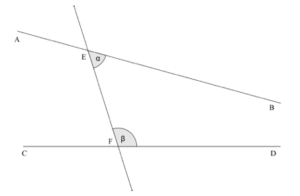 diagram showing angles measurments