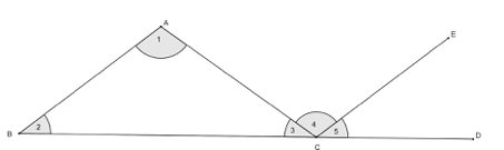 diagram showing angles